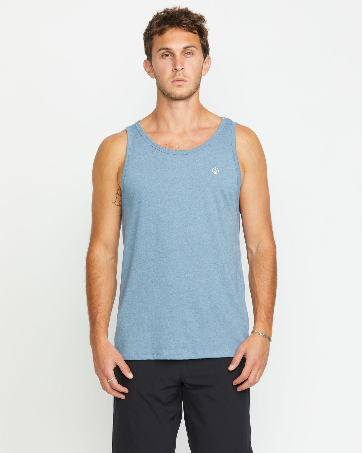 Men's Solid Heather Tank Stormy Blue - Volcom