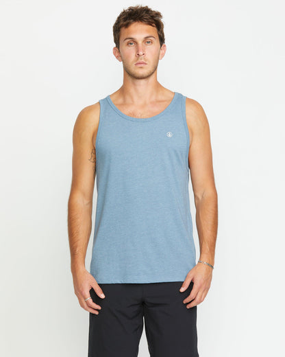 Men's Solid Heather Tank Stormy Blue - Volcom