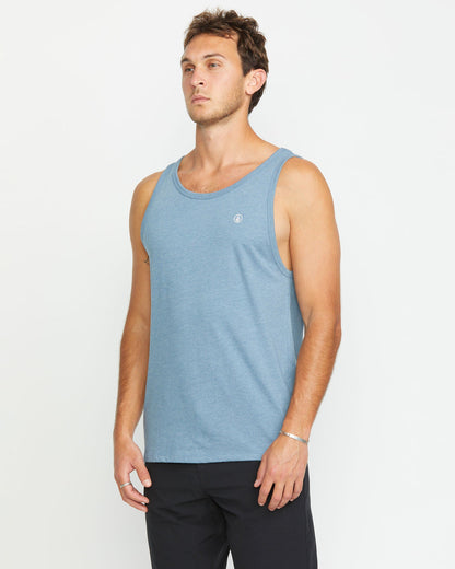 Men's Solid Heather Tank Stormy Blue - Volcom