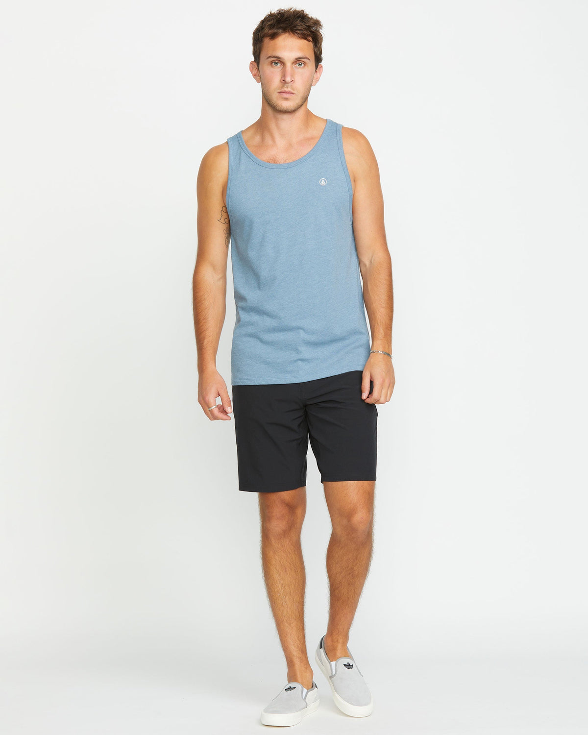 Men's Solid Heather Tank Stormy Blue - Volcom