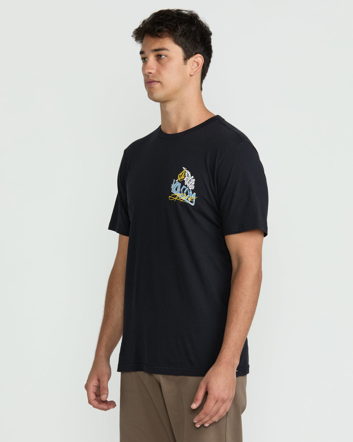 Men's Dropped This Short Sleeve Tee Antique Black - Volcom