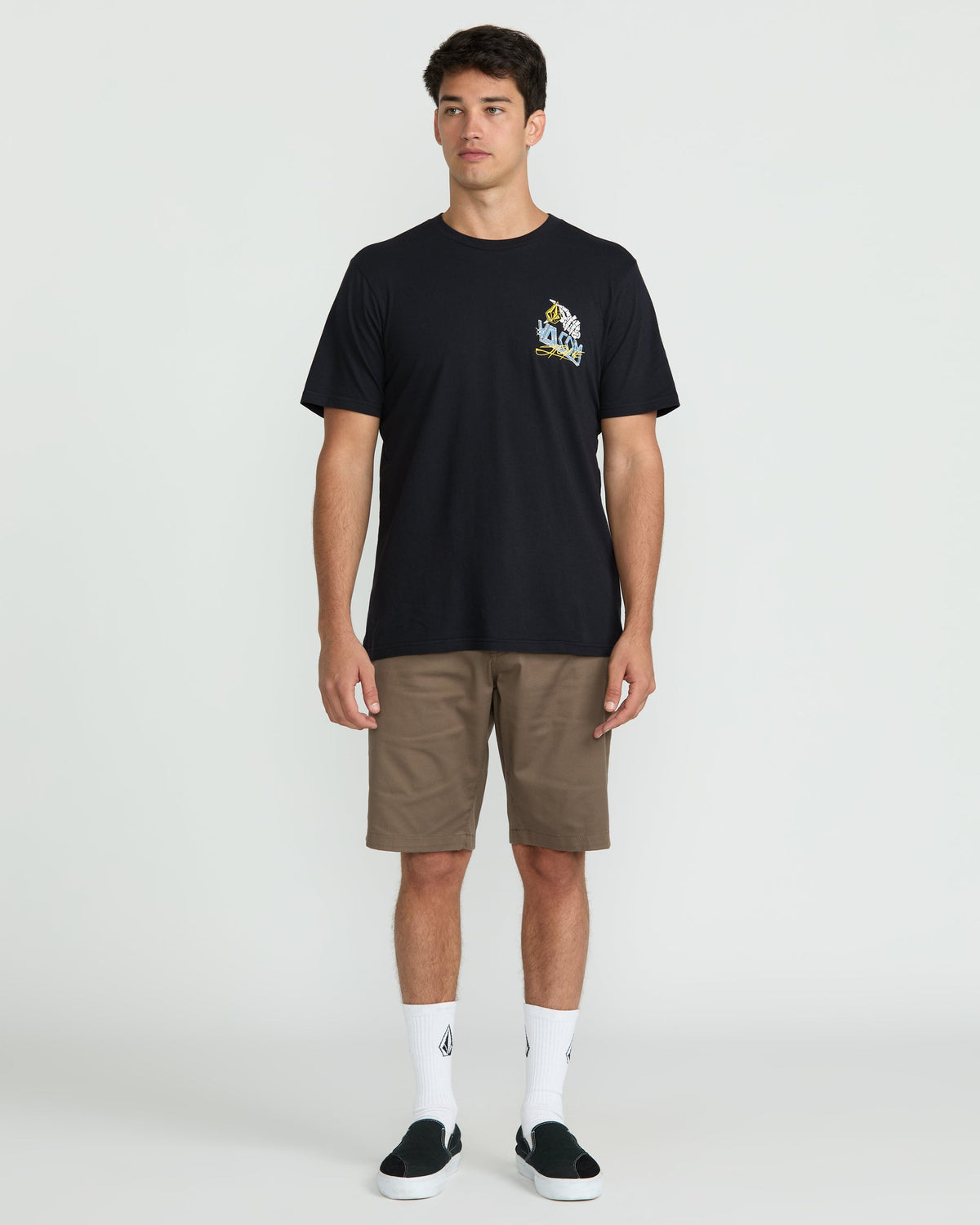 Men's Dropped This Short Sleeve Tee Antique Black - Volcom