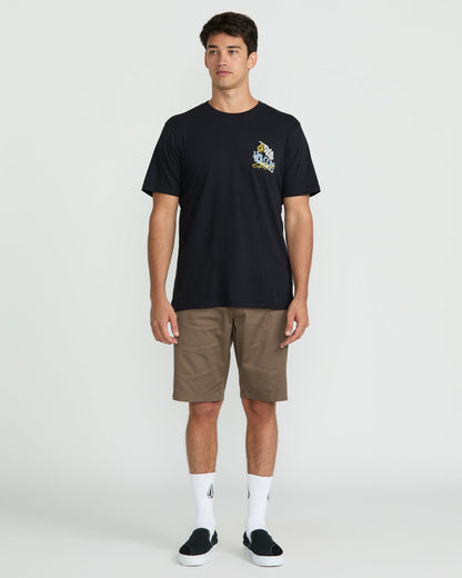 Men's Dropped This Short Sleeve Tee Antique Black - Volcom
