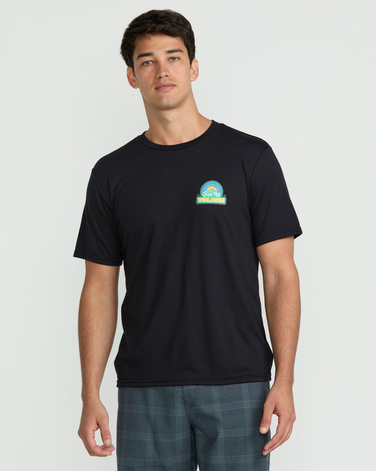 Men's Techtonic Tech Short Sleeve Tee Black - Volcom