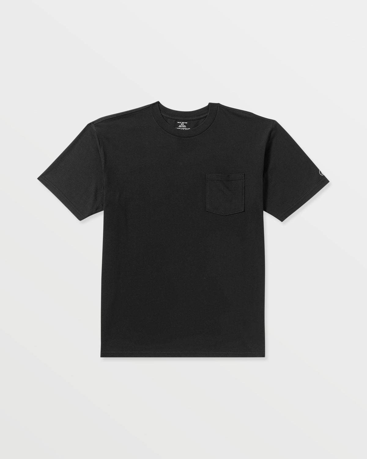 Men's Solid Short Sleeve Pocket Tee Black - Volcom