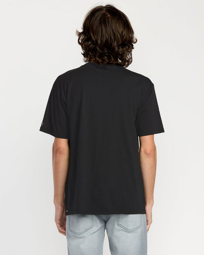 Men's Solid Short Sleeve Pocket Tee Black - Volcom