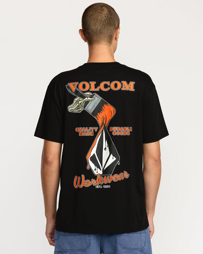 Men's Enamel Short Sleeve Tee Black - Volcom
