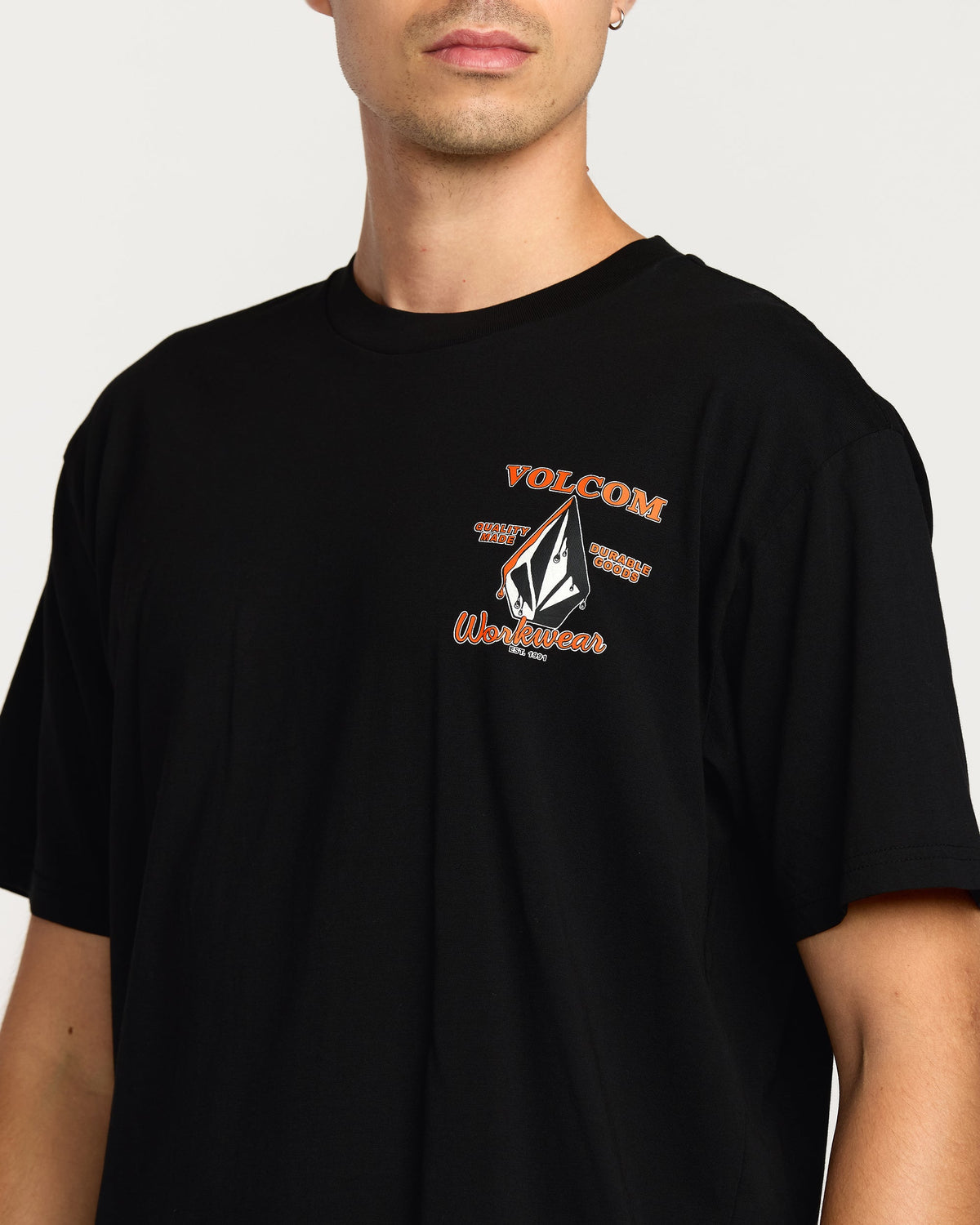 Men's Enamel Short Sleeve Tee Black - Volcom