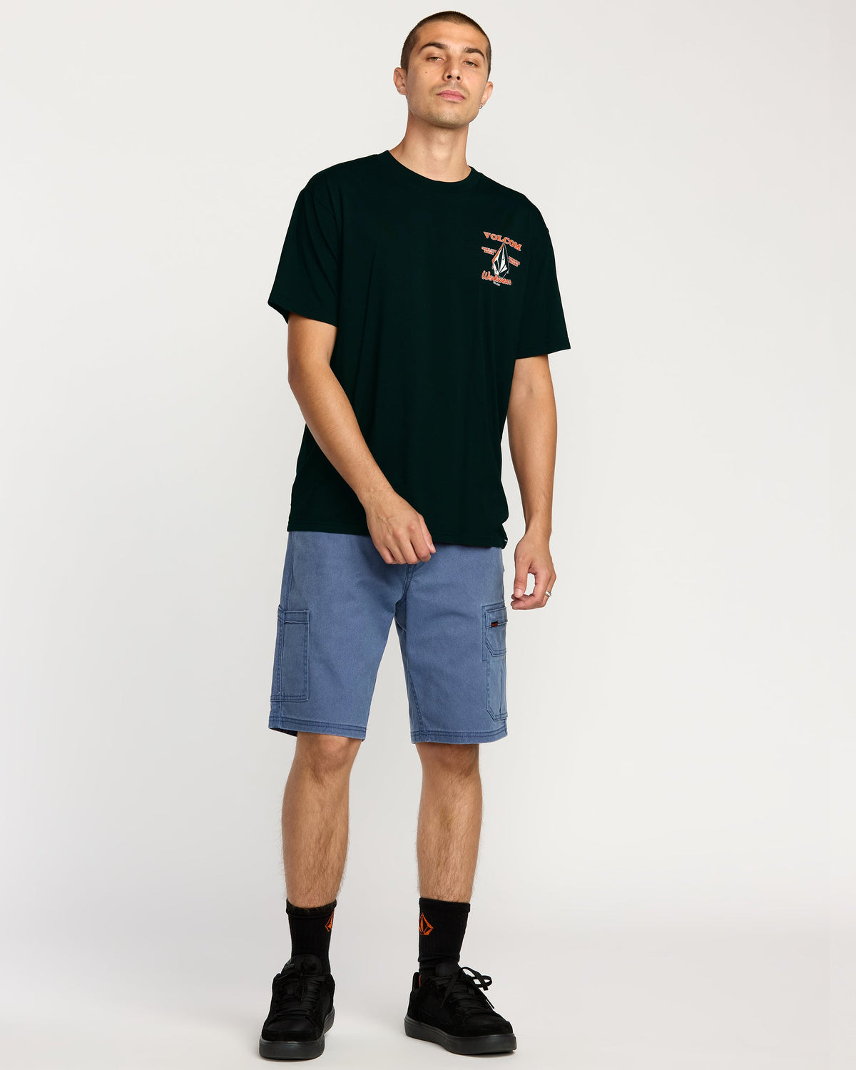 Men's Enamel Short Sleeve Tee Black - Volcom