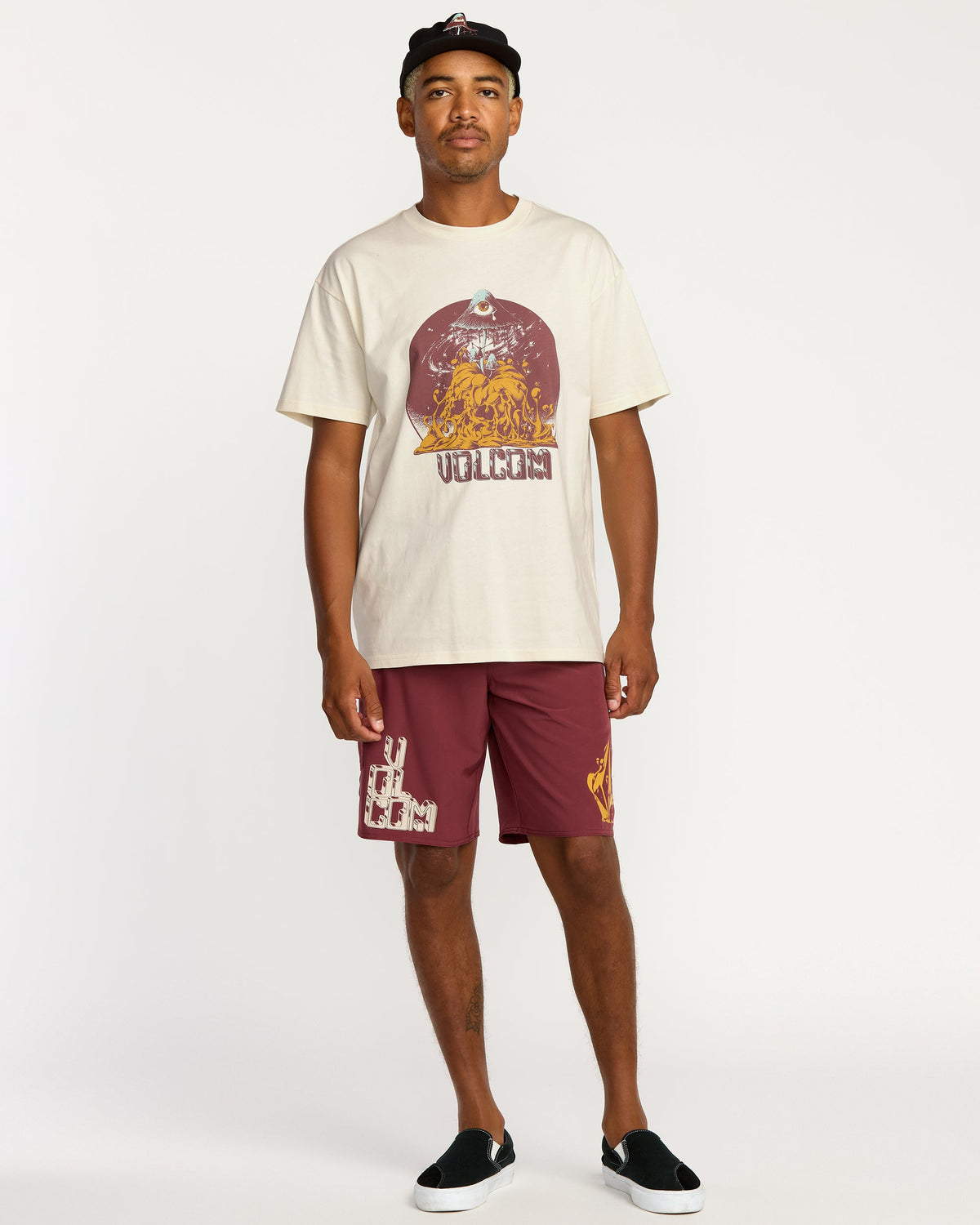 Men's Featured Artist Callum Rooney Short Sleeve Tee Off White - Volcom