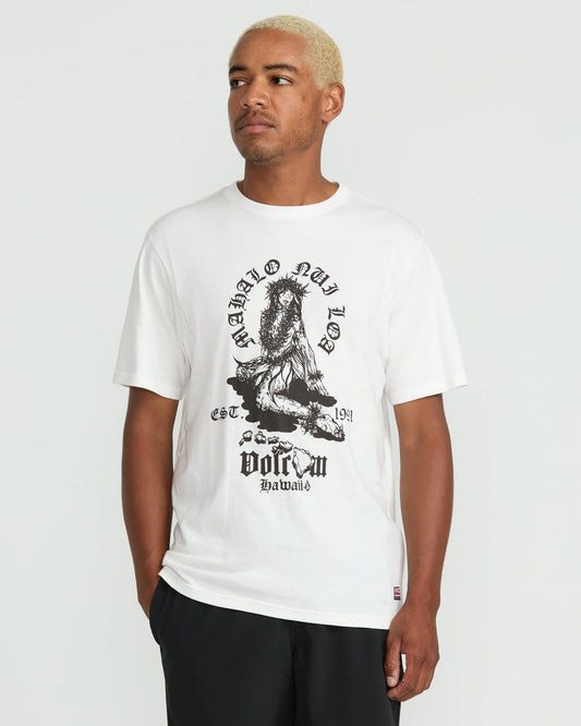 Men's Nui Loa Short Sleeve Tee Off White - Volcom