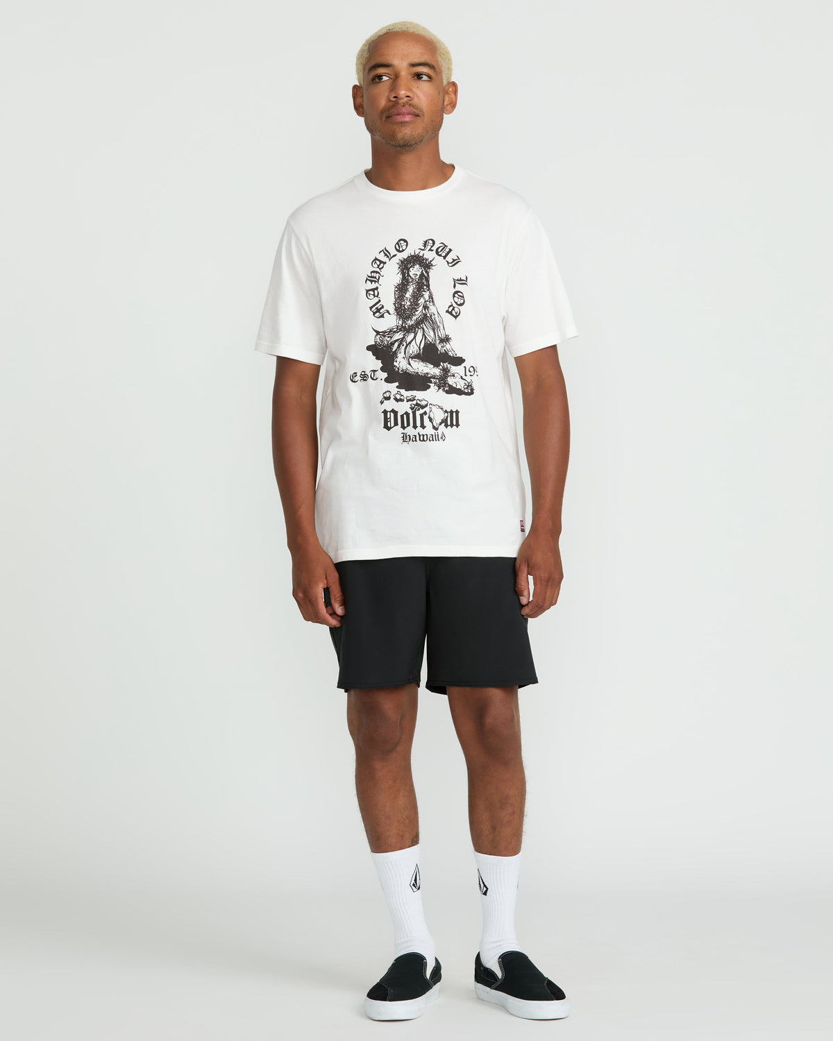 Men's Nui Loa Short Sleeve Tee Off White - Volcom