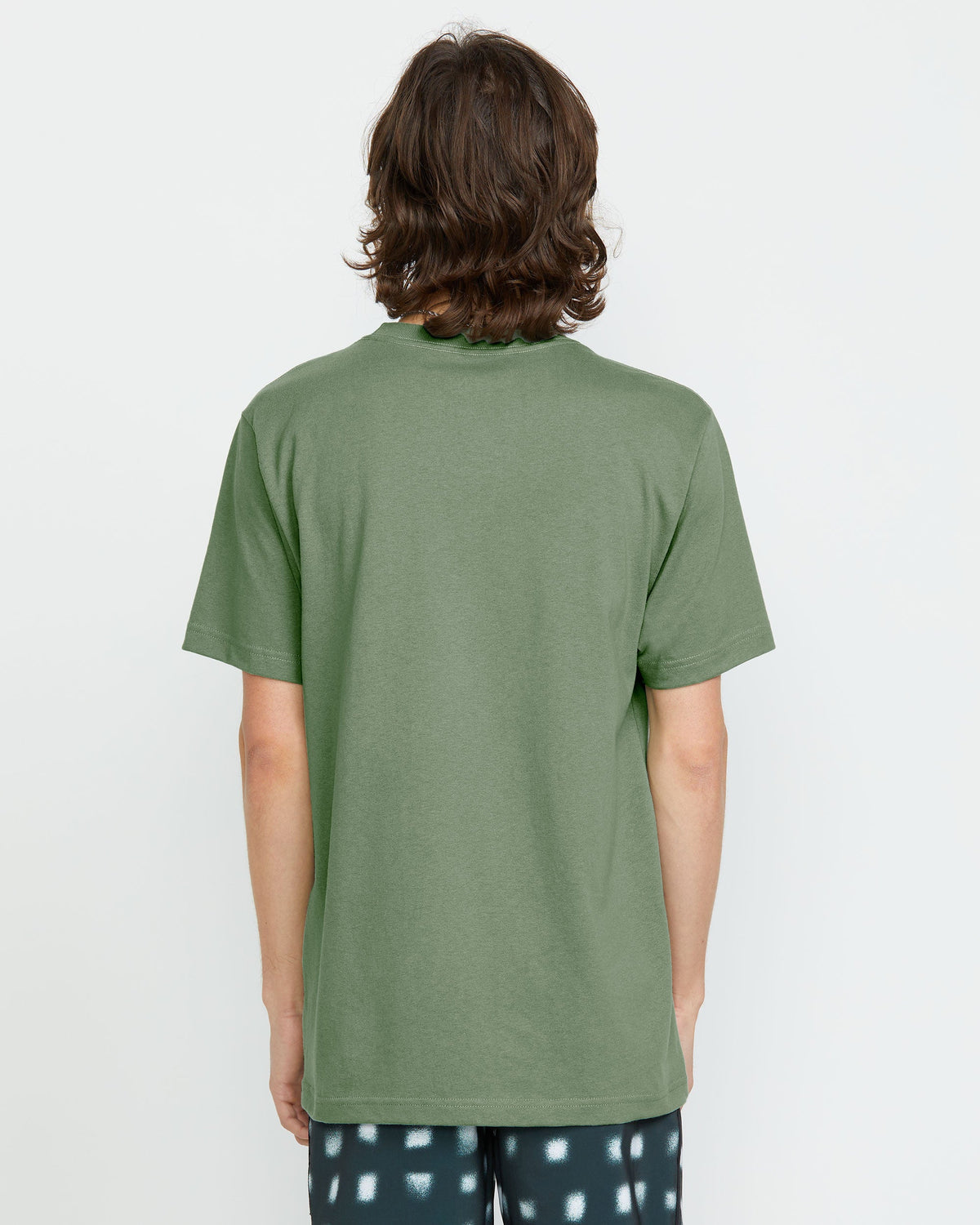 Men's Woven Label Pocket Tee Light Olive - Volcom
