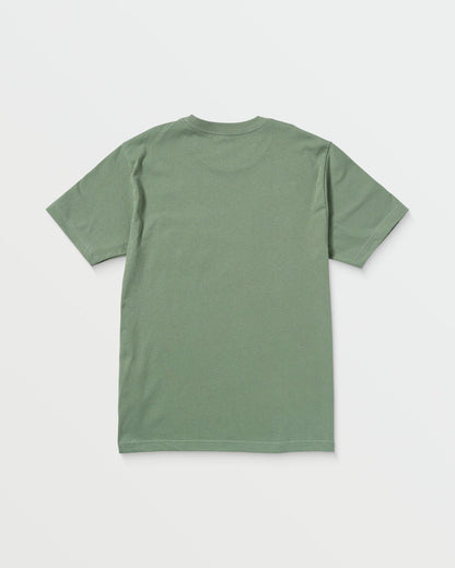 Men's Woven Label Pocket Tee Light Olive - Volcom