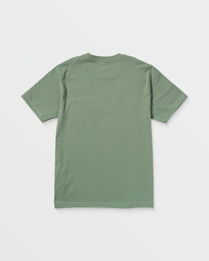 Men's Woven Label Pocket Tee Light Olive - Volcom