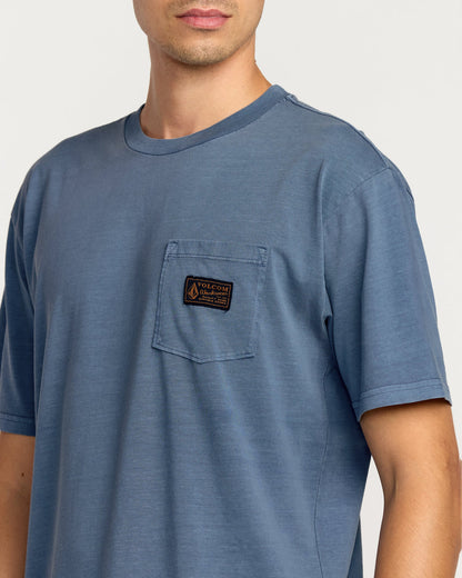 Men's Workwear Certified Pocket Short Sleeve Tee Blue Wash - Volcom