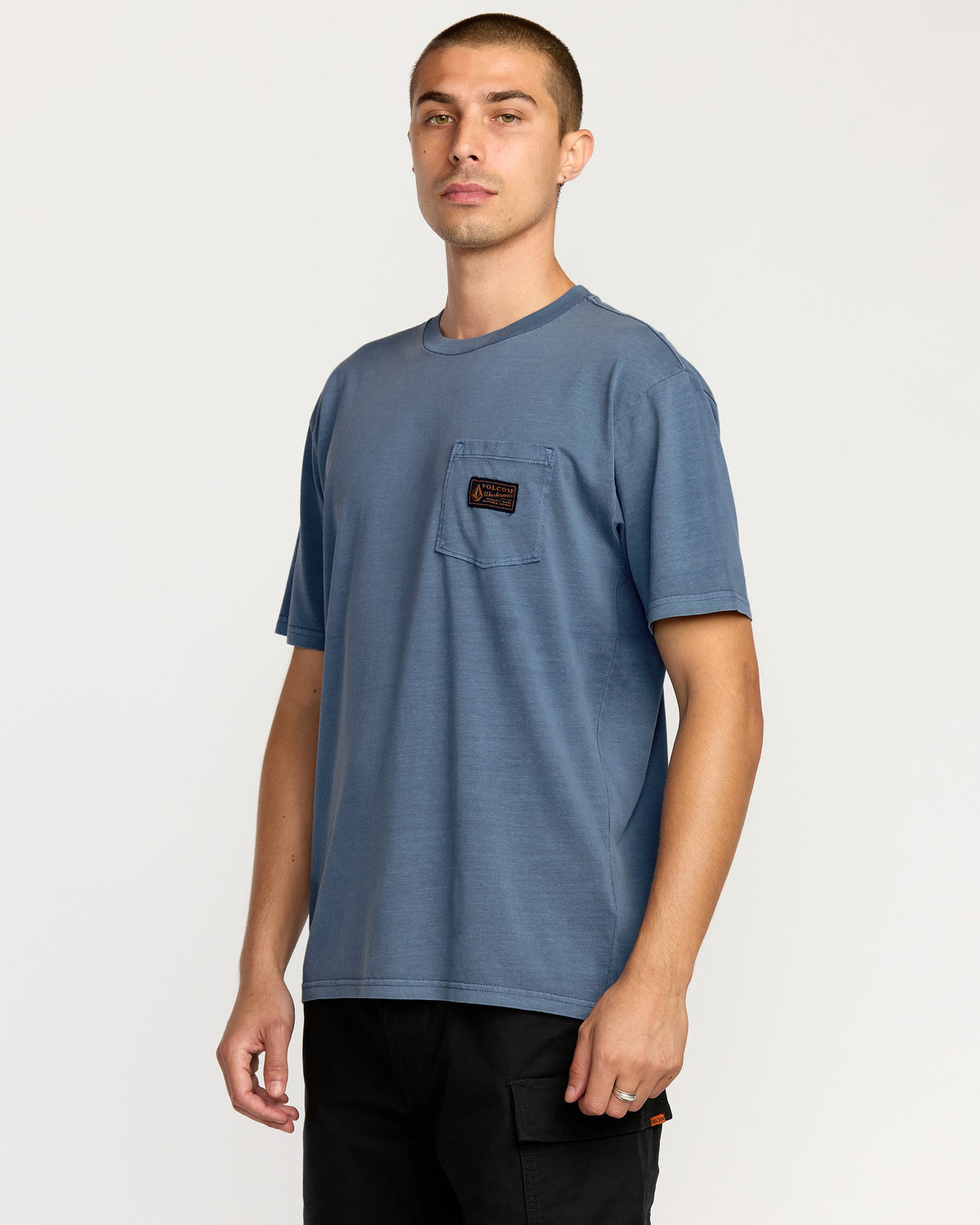 Men's Workwear Certified Pocket Short Sleeve Tee Blue Wash - Volcom