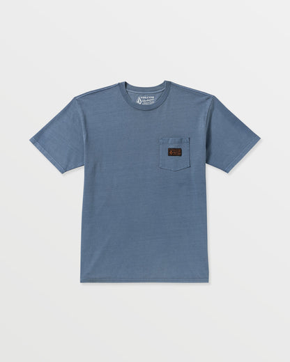 Men's Workwear Certified Pocket Short Sleeve Tee Blue Wash - Volcom