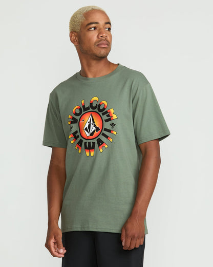 Men's Rotation Short Sleeve Tee Light Olive - Volcom