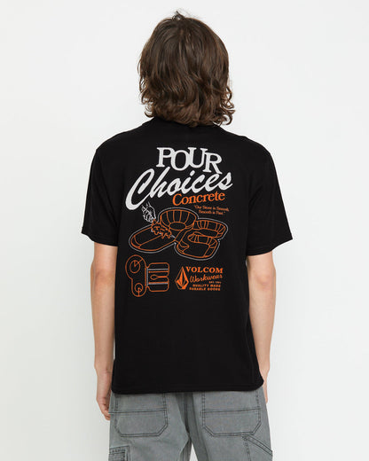 Men's Pour Choices Short Sleeve Tee Black - Volcom