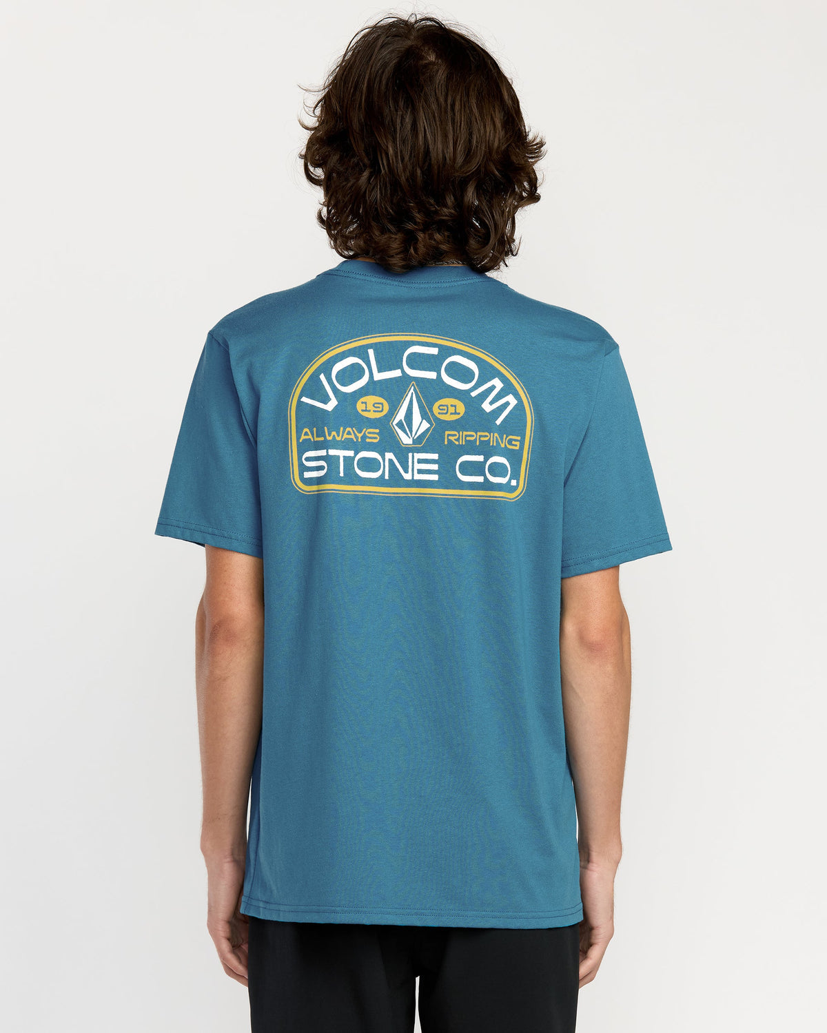 Men's Always Ripping Short Sleeve Tee Coronet Blue - Volcom