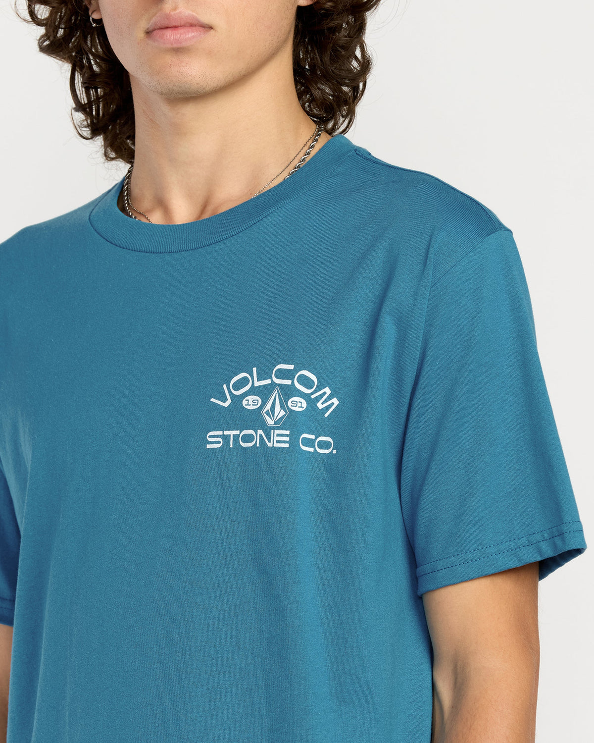 Men's Always Ripping Short Sleeve Tee Coronet Blue - Volcom