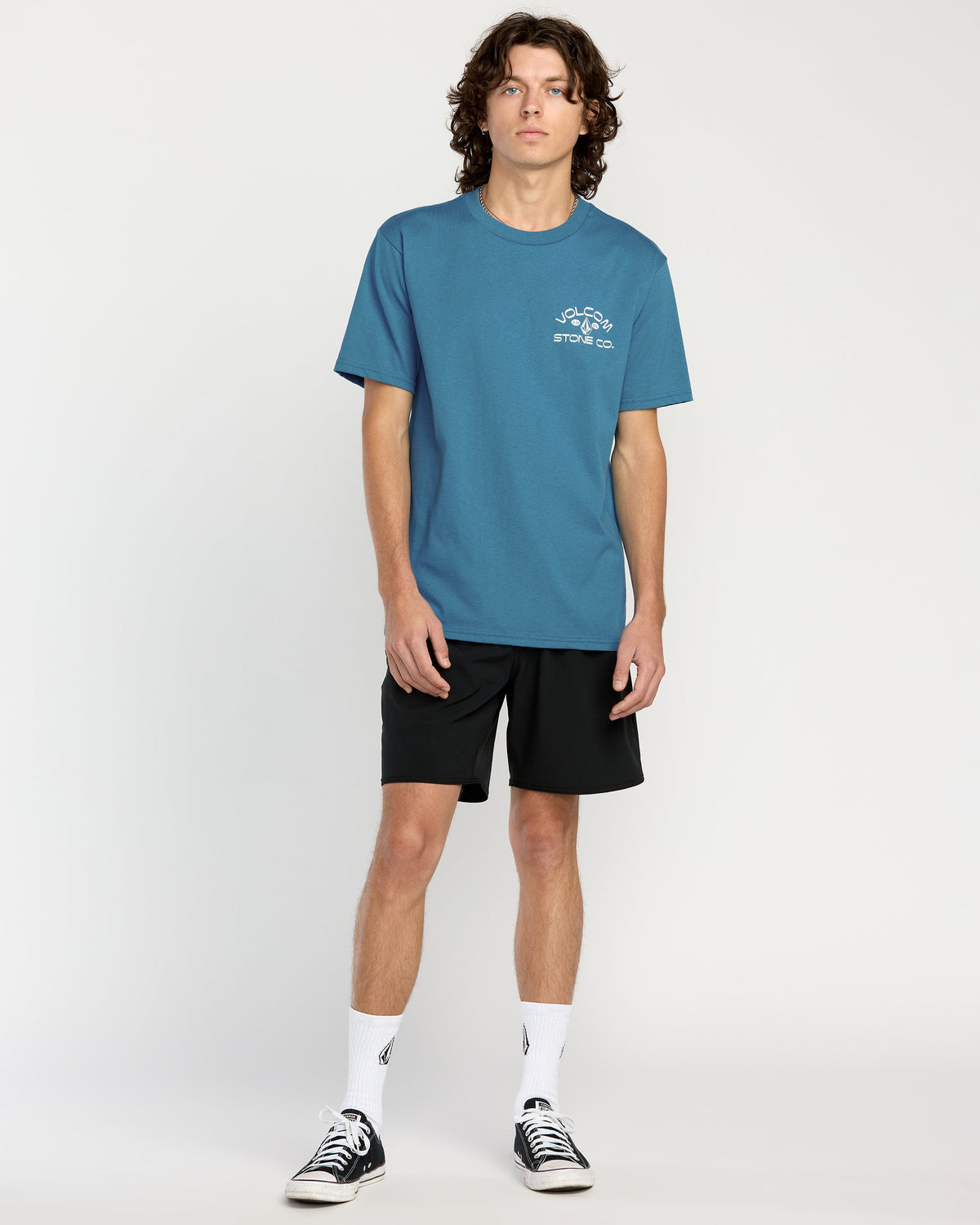 Men's Always Ripping Short Sleeve Tee Coronet Blue - Volcom