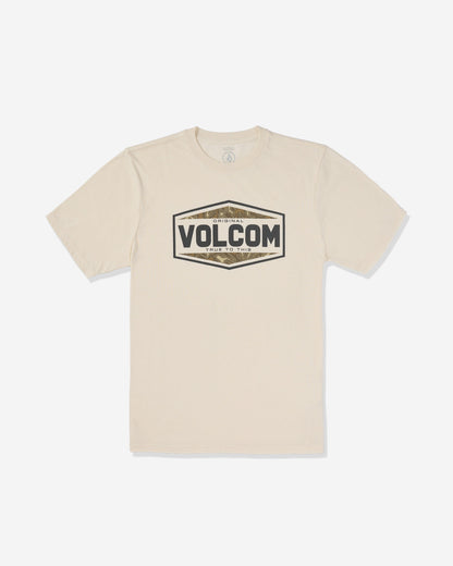 Men's Filler Up Short Sleeve Tee Off White Heather - Volcom