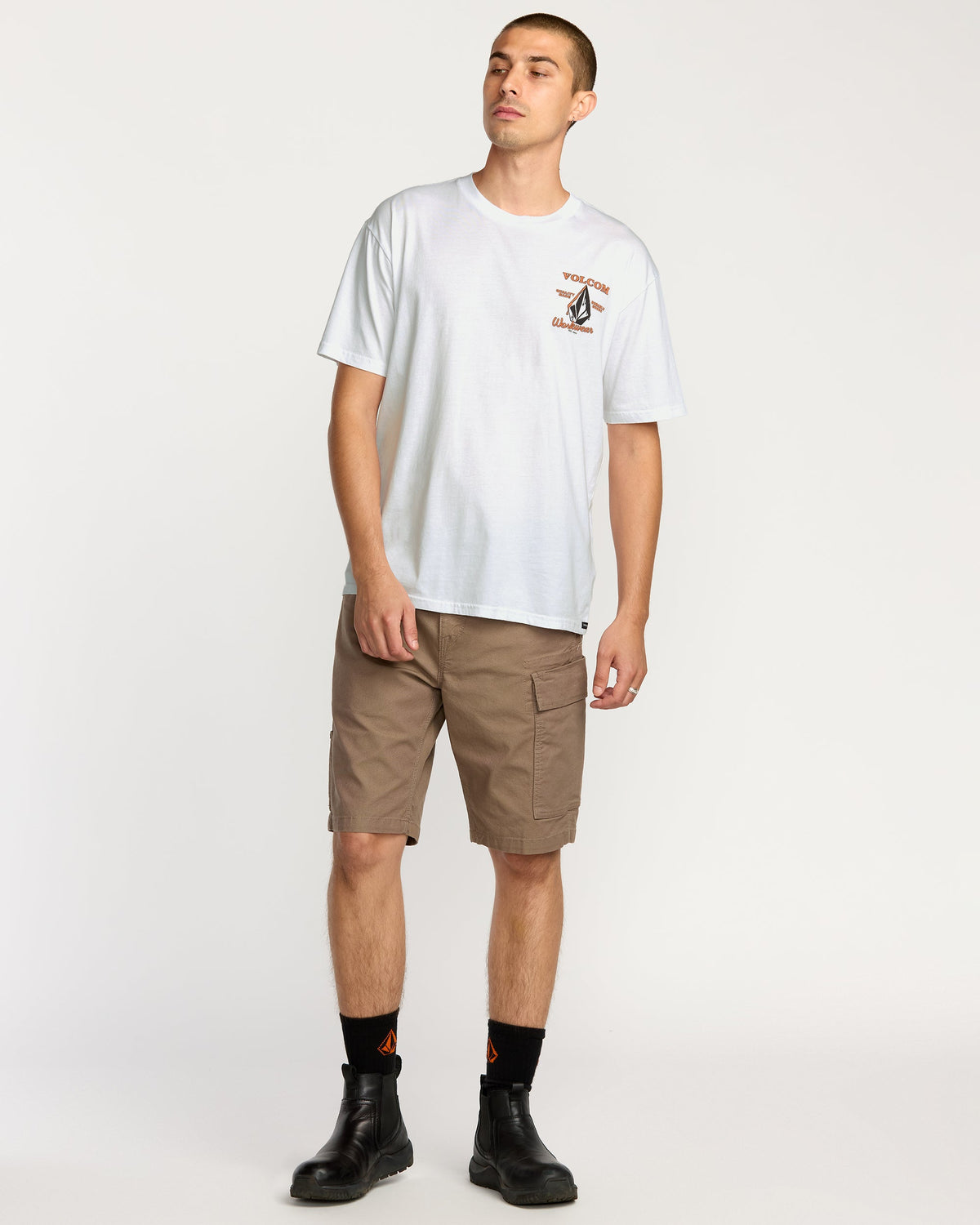 Men's Enamel Short Sleeve Tee White - Volcom