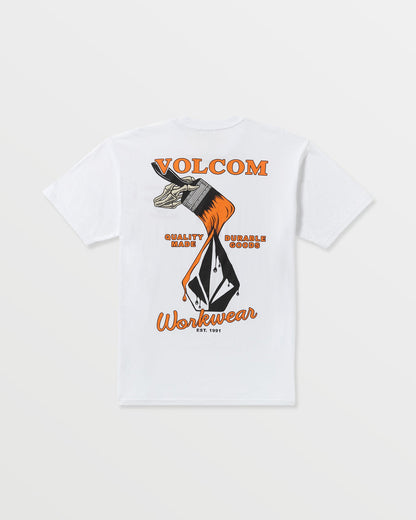 Men's Enamel Short Sleeve Tee White - Volcom