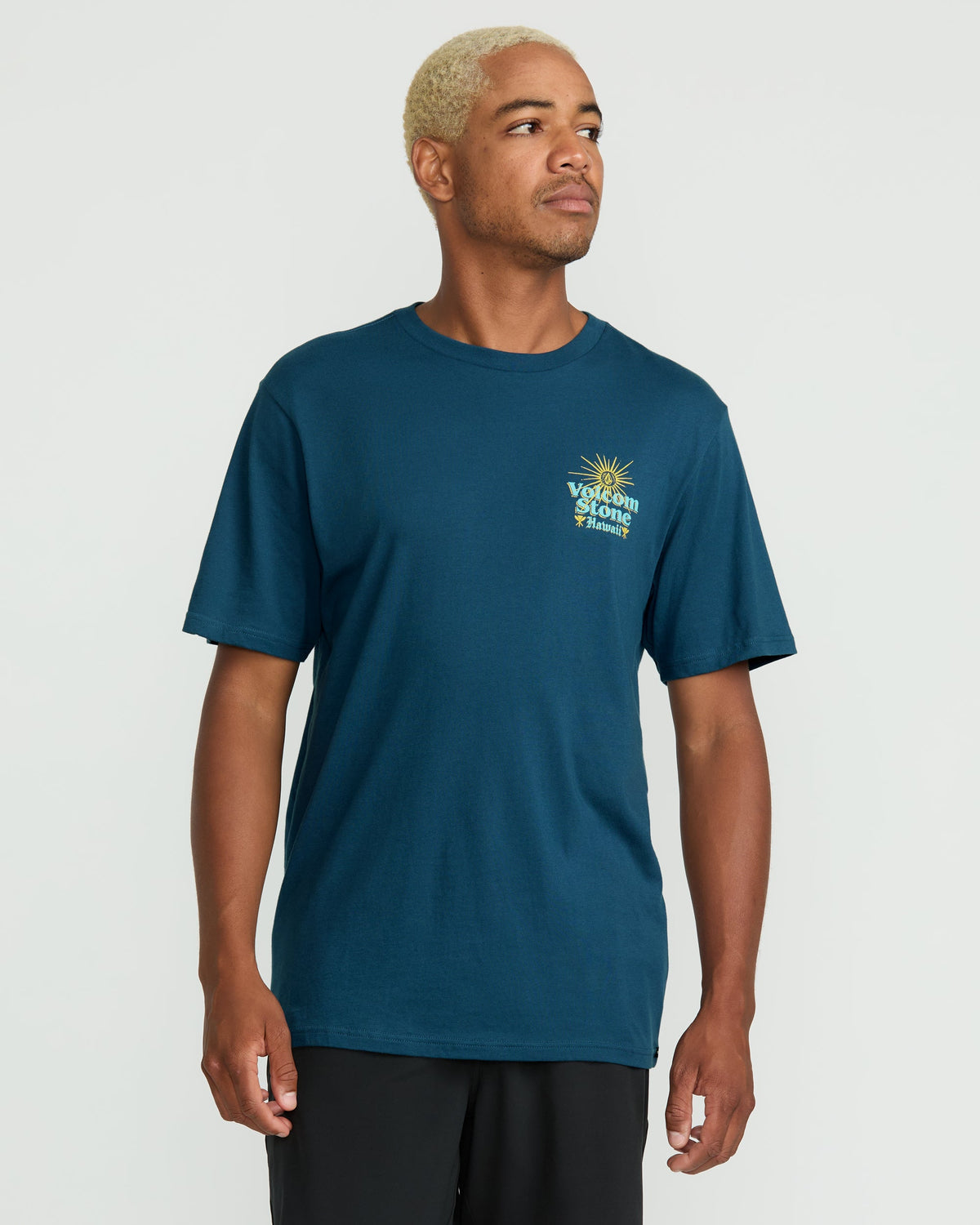 Men's Flyover Short Sleeve Tee Deep Blue - Volcom