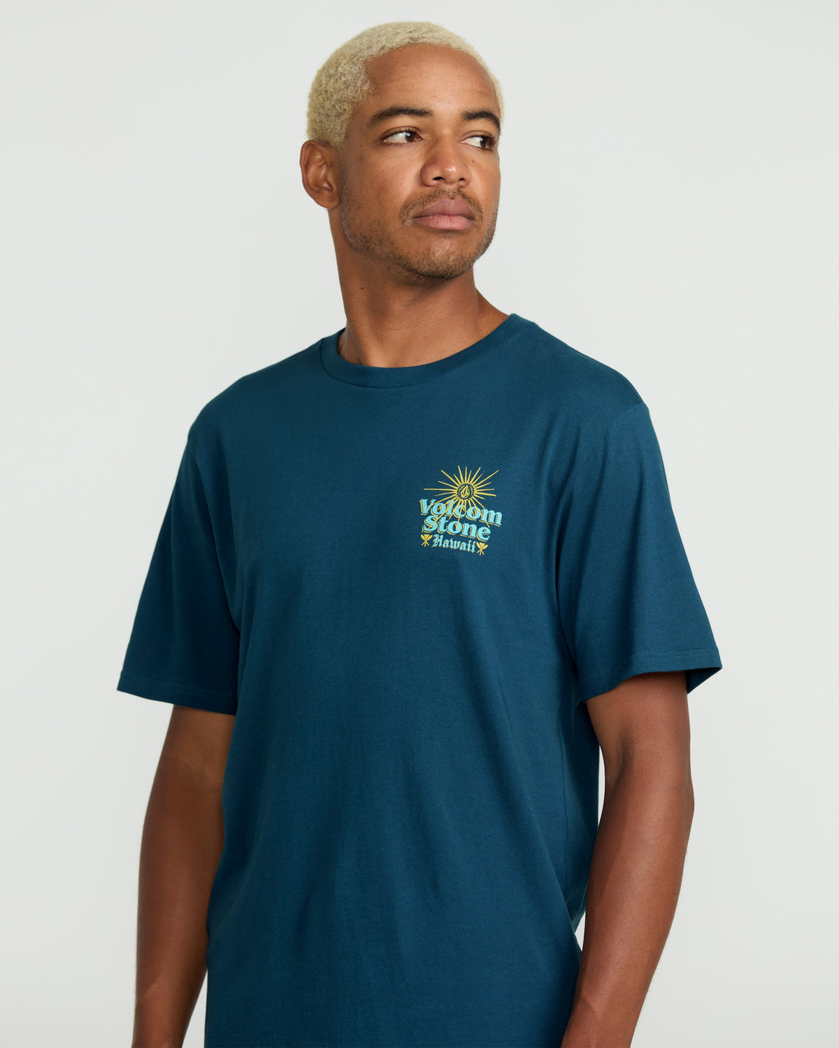 Men's Flyover Short Sleeve Tee Deep Blue - Volcom