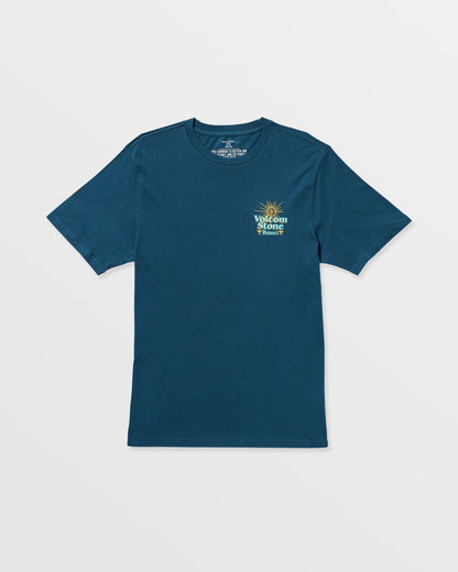 Men's Flyover Short Sleeve Tee Deep Blue - Volcom