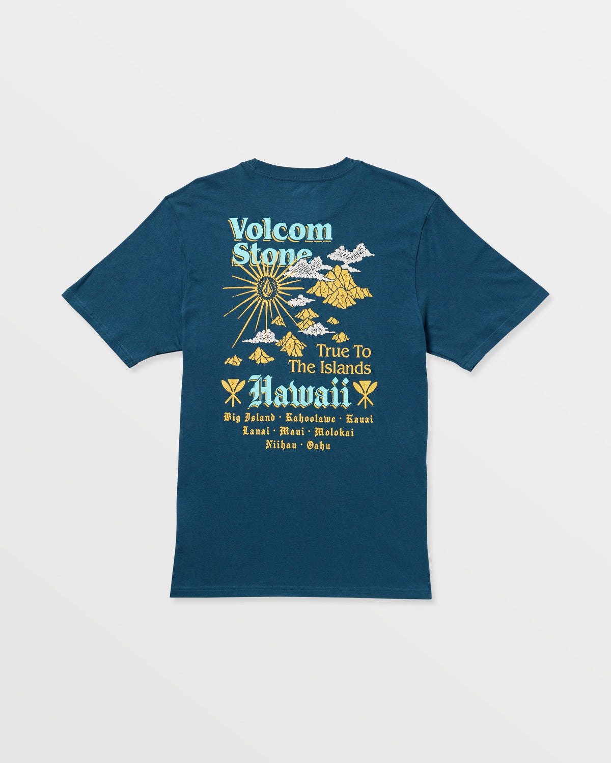 Men's Flyover Short Sleeve Tee Deep Blue - Volcom