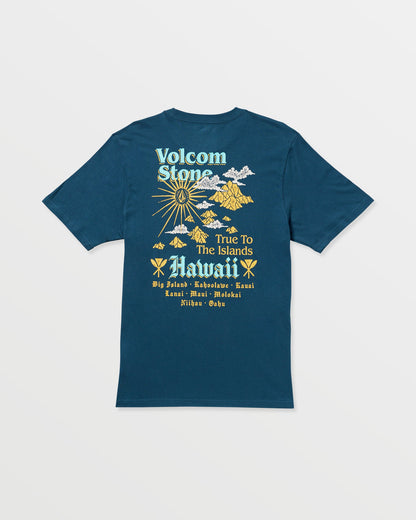 Men's Flyover Short Sleeve Tee Deep Blue - Volcom