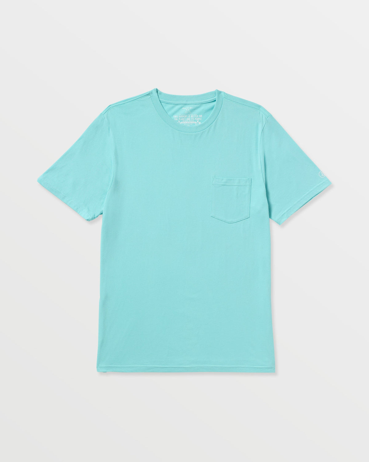 Men's Solid Short Sleeve Shirt Pocket Tee Poolside - Volcom