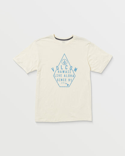 Men's Lined Up Short Sleeve Tee Off White Heather - Volcom