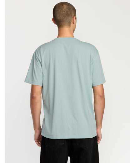 Men's Solid Short Sleeve Pocket Tee Chambray - Volcom