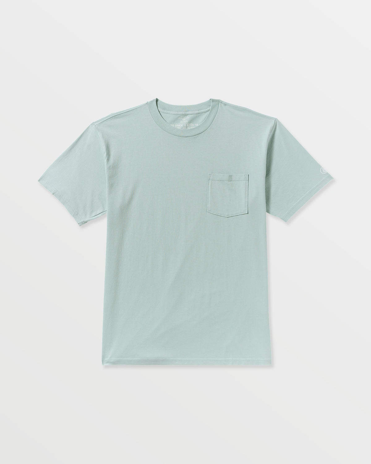 Men's Solid Short Sleeve Pocket Tee Chambray - Volcom