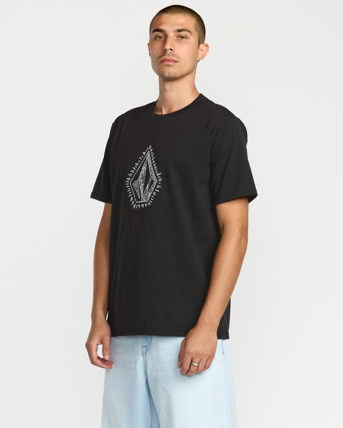Men's Stone Lore Short Sleeve Tee Black - Volcom