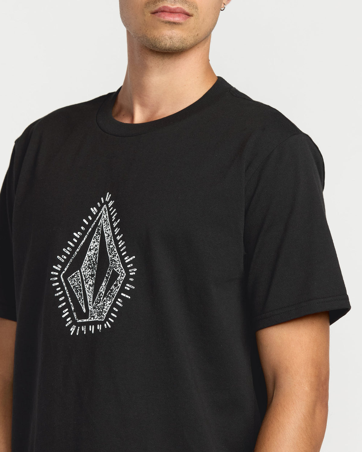 Men's Stone Lore Short Sleeve Tee Black - Volcom