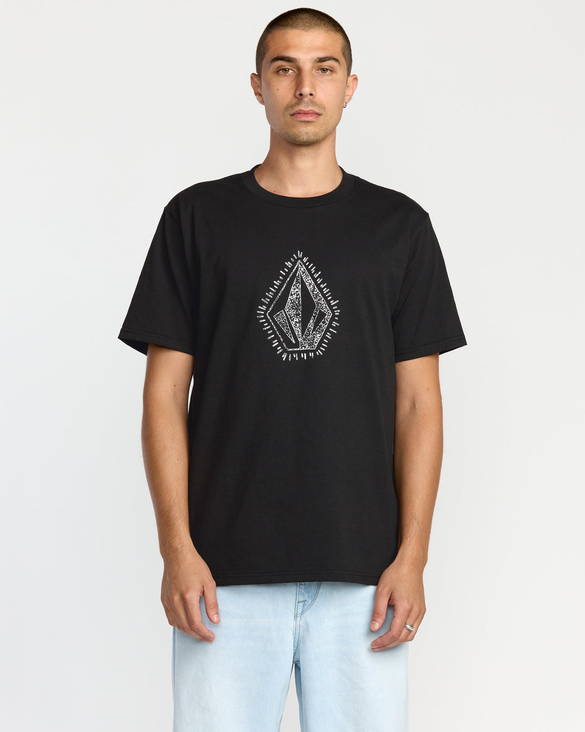 Men's Stone Lore Short Sleeve Tee Black - Volcom