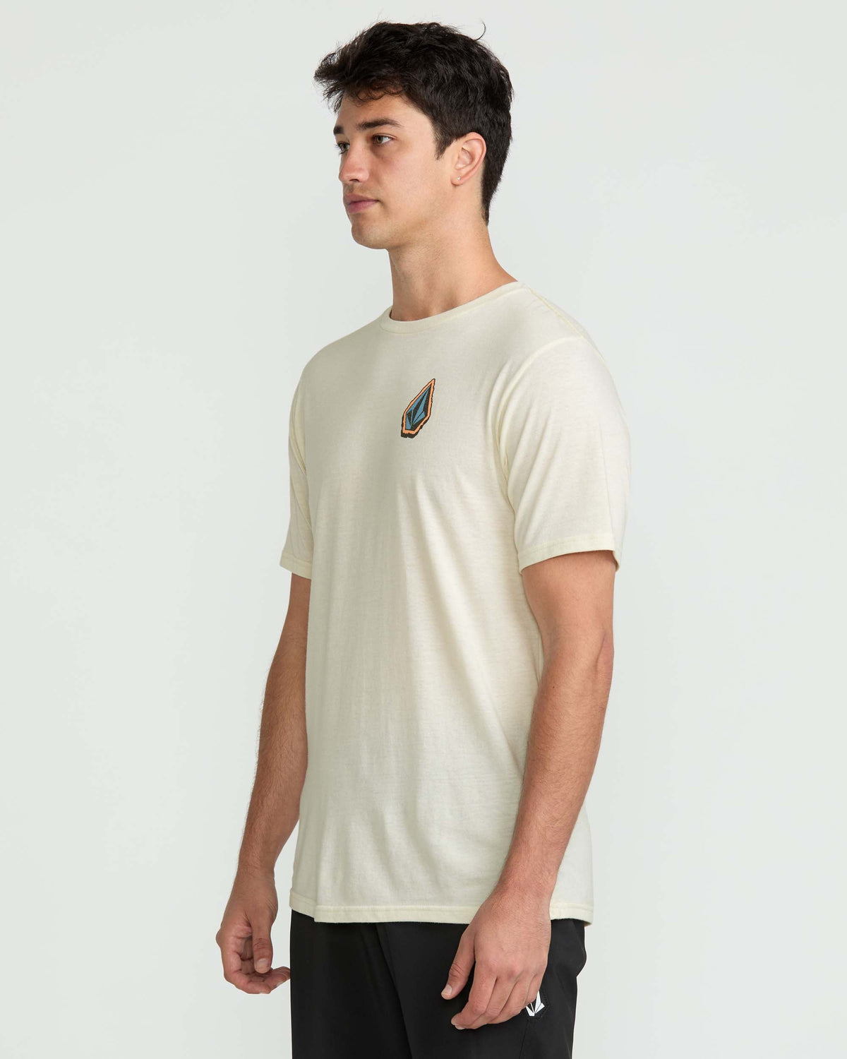 Men's Chandler Short Sleeve Tee Off White Heather - Volcom
