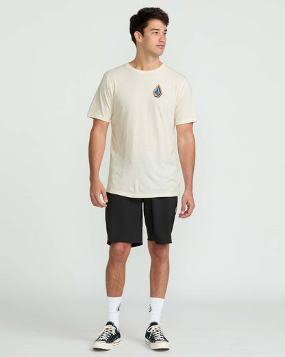 Men's Chandler Short Sleeve Tee Off White Heather - Volcom