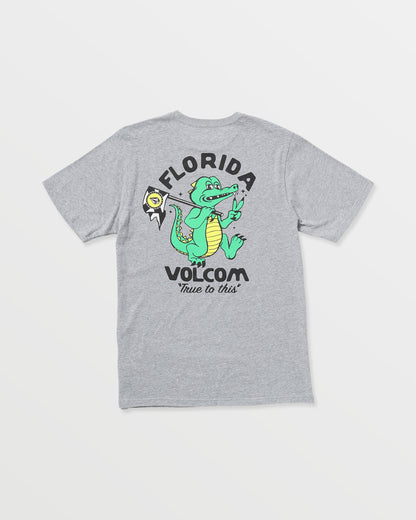 Men's Gatornation Short Sleeve Tee Heather Grey - Volcom