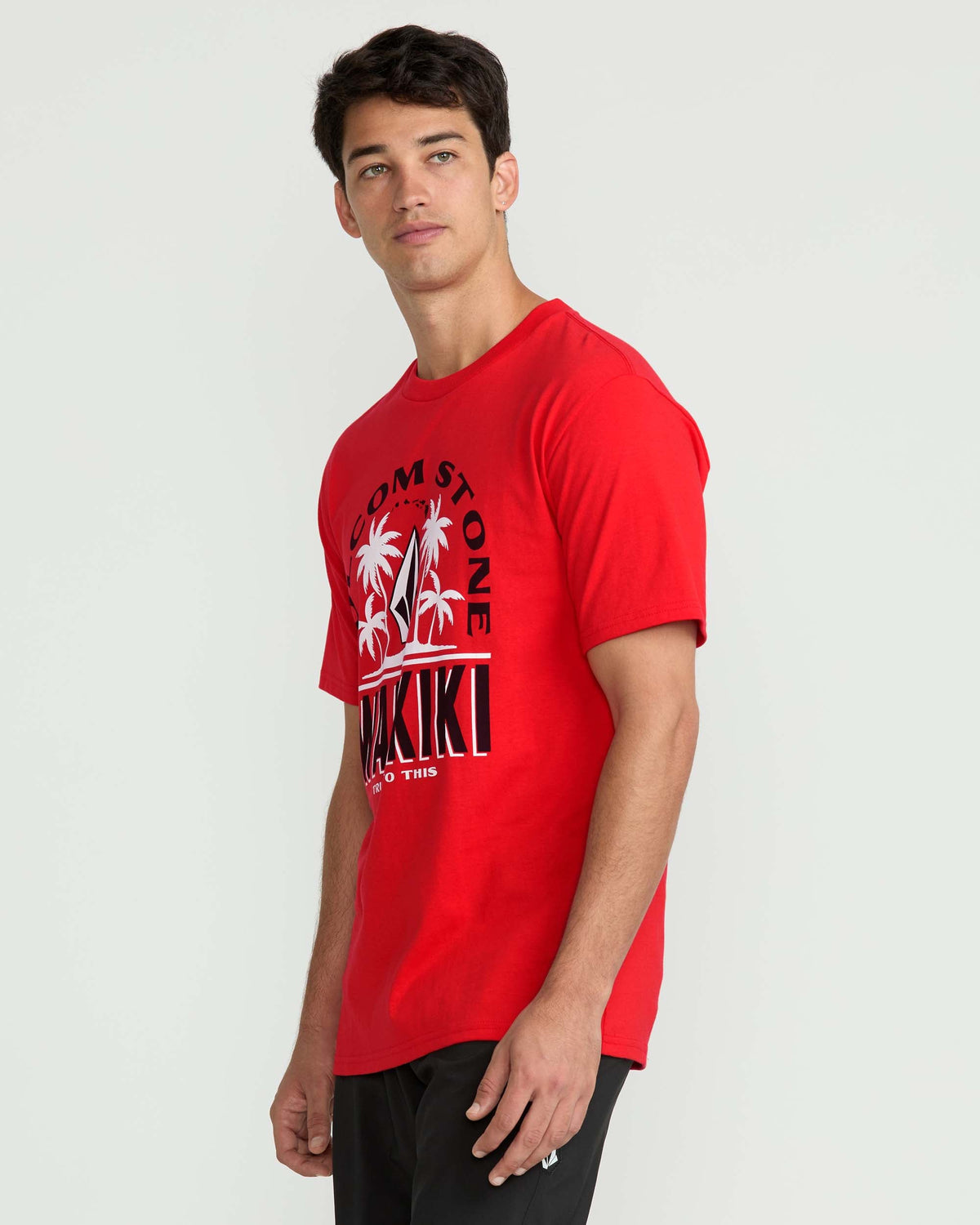 Men's Claimed Waikiki Short Sleeve Tee Chili Red - Volcom