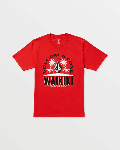 Men's Claimed Waikiki Short Sleeve Tee Chili Red - Volcom