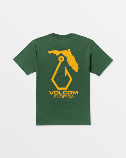 Men's Reelin Short Sleeve Tee Vineyard Green - Volcom