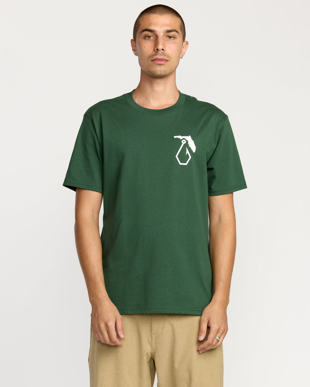 Men's Reelin Short Sleeve Tee Vineyard Green - Volcom
