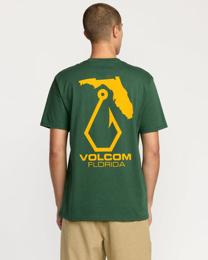 Men's Reelin Short Sleeve Tee Vineyard Green - Volcom